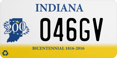 IN license plate 046GV