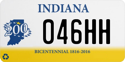 IN license plate 046HH