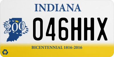 IN license plate 046HHX