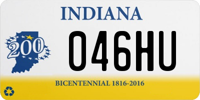 IN license plate 046HU