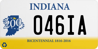 IN license plate 046IA