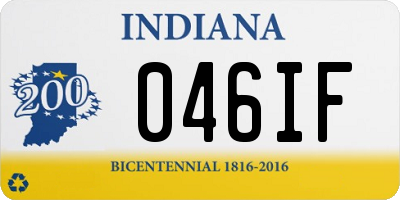 IN license plate 046IF