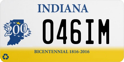 IN license plate 046IM