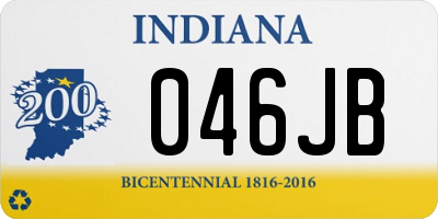 IN license plate 046JB