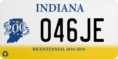 IN license plate 046JE