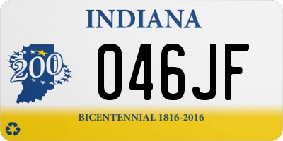 IN license plate 046JF