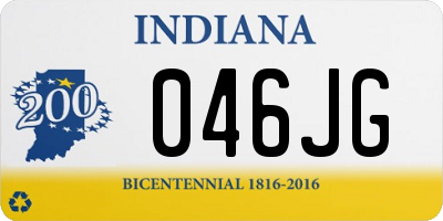 IN license plate 046JG
