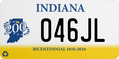 IN license plate 046JL