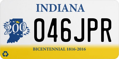 IN license plate 046JPR