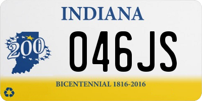 IN license plate 046JS
