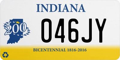 IN license plate 046JY