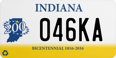 IN license plate 046KA