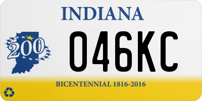 IN license plate 046KC