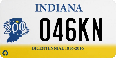 IN license plate 046KN