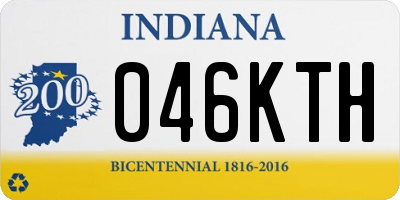 IN license plate 046KTH