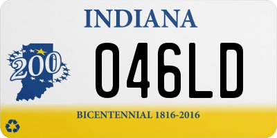 IN license plate 046LD