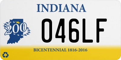 IN license plate 046LF