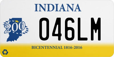 IN license plate 046LM