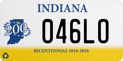 IN license plate 046LO