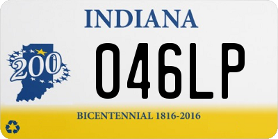IN license plate 046LP