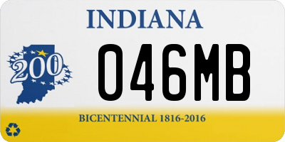 IN license plate 046MB