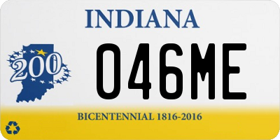 IN license plate 046ME
