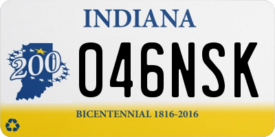 IN license plate 046NSK