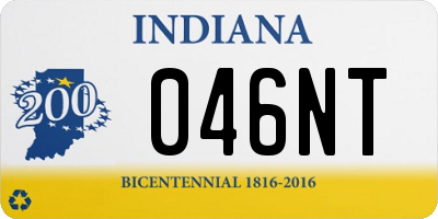 IN license plate 046NT
