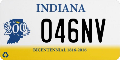 IN license plate 046NV