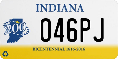 IN license plate 046PJ