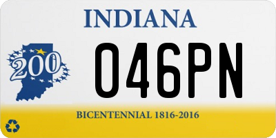 IN license plate 046PN