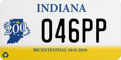 IN license plate 046PP