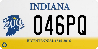 IN license plate 046PQ