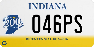 IN license plate 046PS