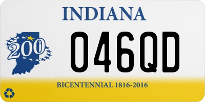 IN license plate 046QD