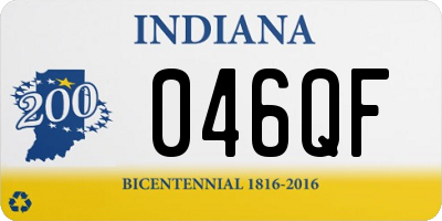 IN license plate 046QF