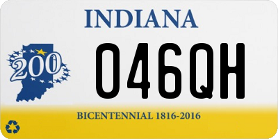 IN license plate 046QH