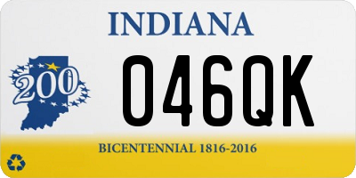 IN license plate 046QK