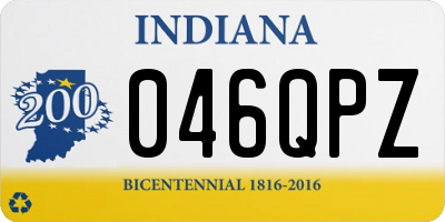 IN license plate 046QPZ