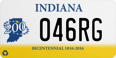 IN license plate 046RG