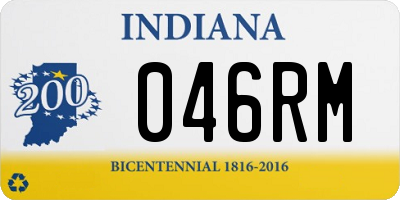 IN license plate 046RM