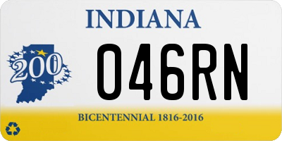 IN license plate 046RN