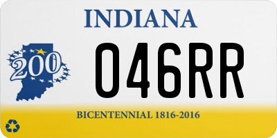 IN license plate 046RR