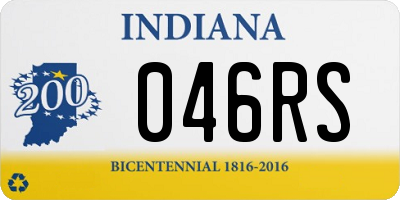 IN license plate 046RS