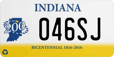 IN license plate 046SJ