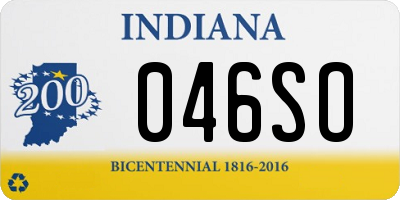 IN license plate 046SO