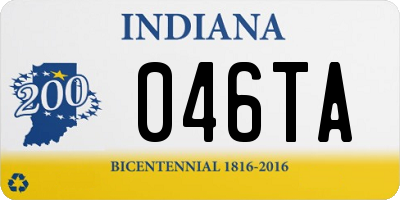 IN license plate 046TA