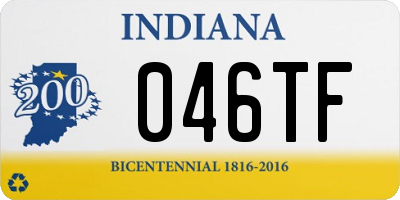 IN license plate 046TF