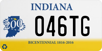 IN license plate 046TG