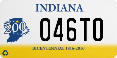IN license plate 046TO